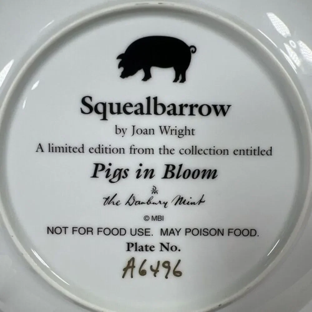 Danbury Mint, Pigs in‎ Bloom, Joan Wright, 